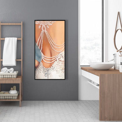 Wedding dress - 24"x48" Framed canvas