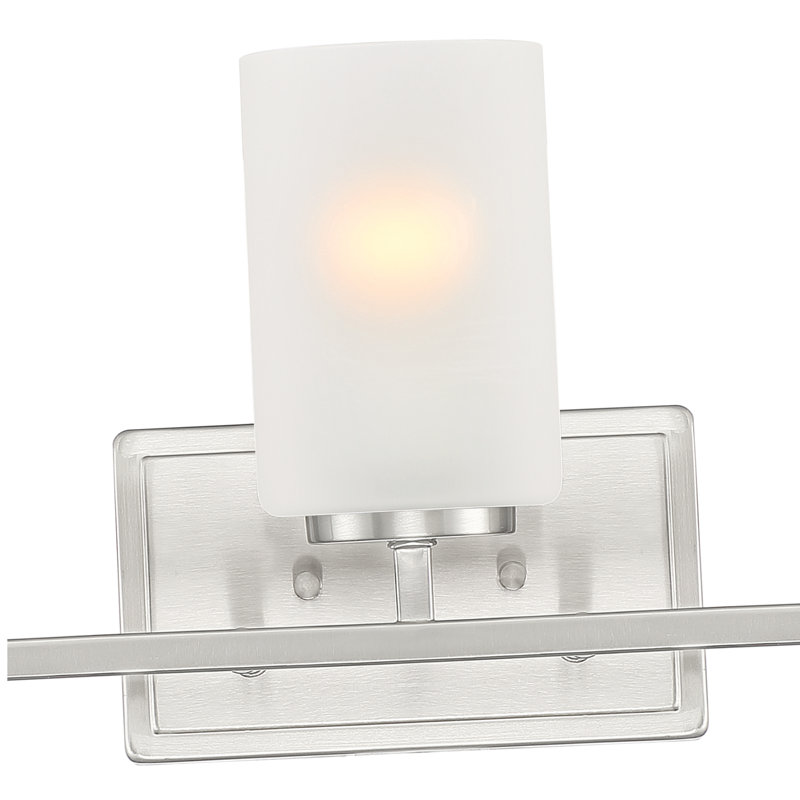 Éclairage pour meuble-lavabo à intensité variable Charvic, Nickel brossé, 3