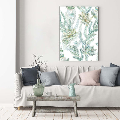 Floral Pattern - Wrapped Canvas Print