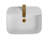 Modern Bathroom Ceramic Basin - White, Easy To Clean And Maintain Sink With A Scratch- Surface-107916580