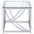 Sleek Modern Two-Piece Tempered Glass Coffee Table Set