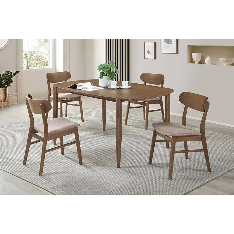 Ensemble de table de salle à manger Killington, 5 pièces: table, 4 chaises