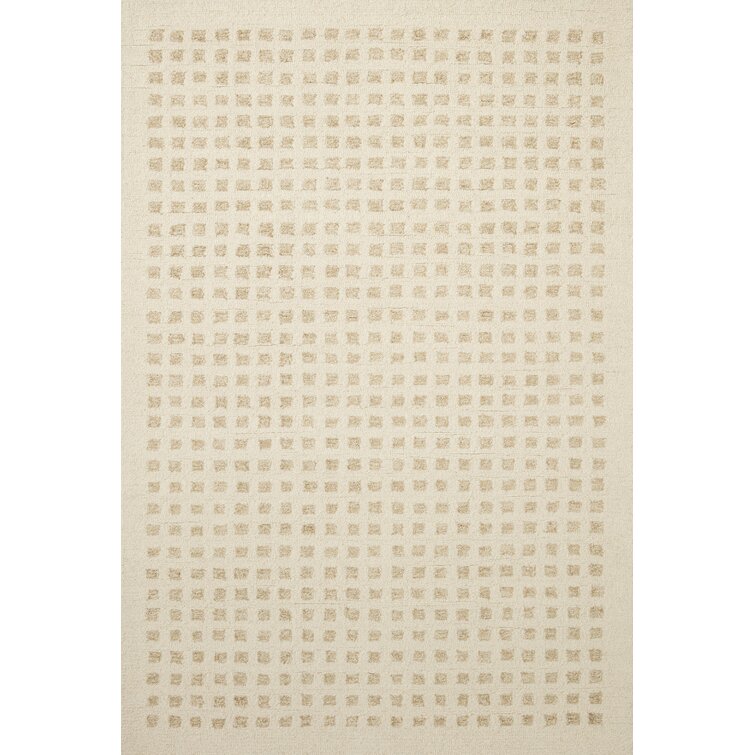 Chris Loves Julia x Loloi Polly POL-01 Ivory Natural Rug - 3 ft 6 in x 5 ft 6 in