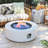  42-Inch Round Iron Gas Fire Pit Table，Includes Tank Cover-1914287737