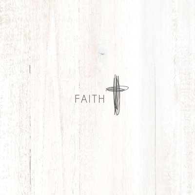 Faith Cross Drawing - Wrapped Canvas Print