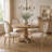 4 Piece-20" H Mid Century Modern Upholstered Linen Side Chair  King Louis Back Solid Wood Dining  Chairs-634067728