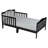  Wood Toddler Bed with Safety Rail-136620805