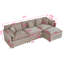 Canapé-lit en chenille moderne avec repose-pieds-1076184509-1076184504