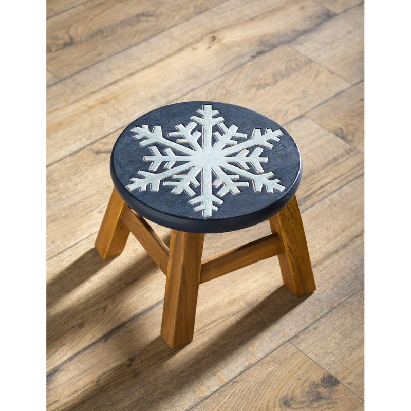 Dorrace Solid Wood Accent Stool
