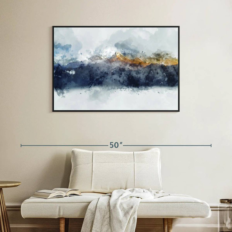 Bolan Mountain Range, Floating Frame Black, 40" X 27"