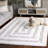 Kipp Shag 103 Handwoven Pet Geometric Indoor Use Only Rug in Ivory/Beige-1282170955