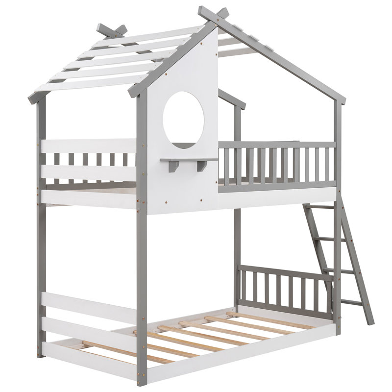 Viv + Rae Dimarco Kids Twin Over Twin Bunk Bed & Reviews | Wayfair