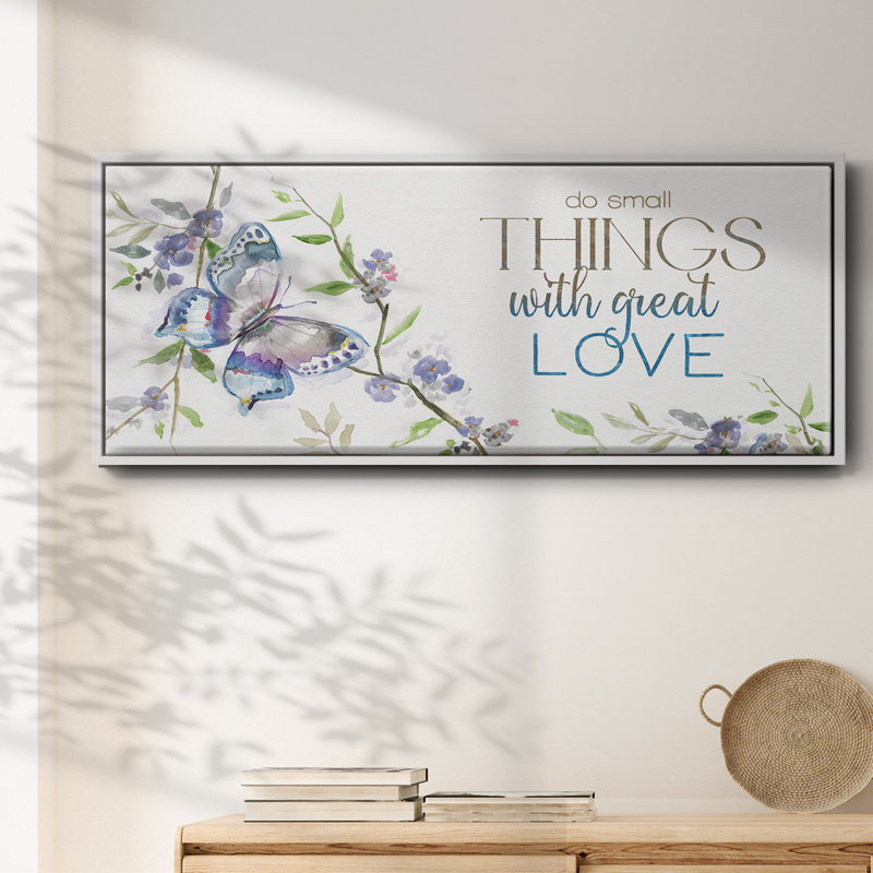 Petites choses, grand amour - toile encadrée