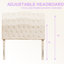 Linen Upholstered Headboard-Modern-Adjustable Height-Button Tufting-514416799-514416768