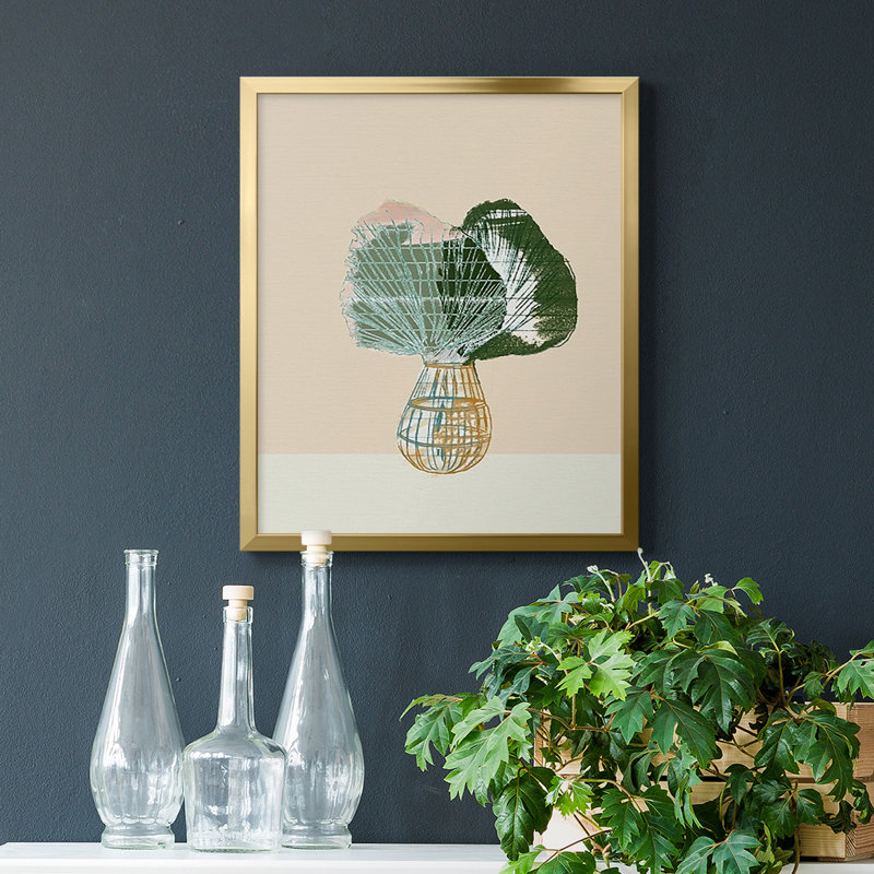 Toile encadrée tissée de qualité tropicale II - prête à être accrochée, Or, H 24 po x l 20 po