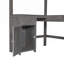 Twin Size Loft Bed With U-Shaped Desk, Drawers And Storage Shelves, Bedframe-321746832