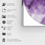 Abstrait améthyste, grappe moderne, impression sur toile mauve moderne-1257464305