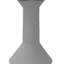 Vase décoratif à fleurs, forme géométrique à col étroit en céramique blanche 14 pouces