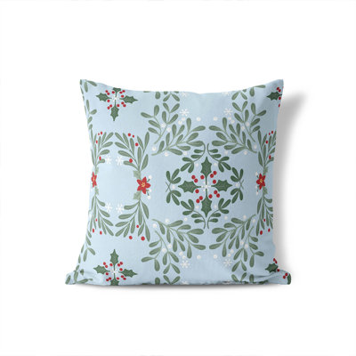 Winter Mistletoe Seasonal Indoor Throw Pillow