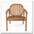 Outdoor Patio Acacia Wood Patio Armchair