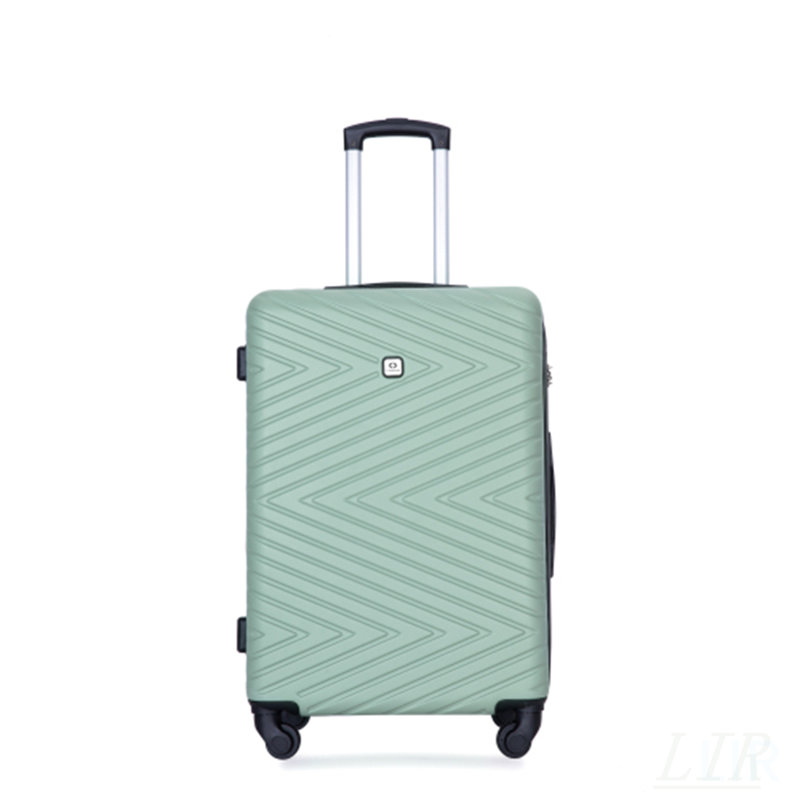 Ensemble de 4 valises légères en ABS avec roulettes pivotantes, verrou TSA et rangement spacieux de couleur vert olive (16/20/24/28 pouces)