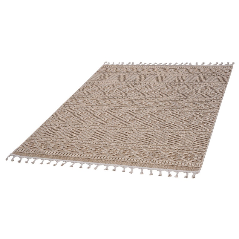 Traditional indoor/outdoor area rugs, Rectangle 6'7" x 7'9"