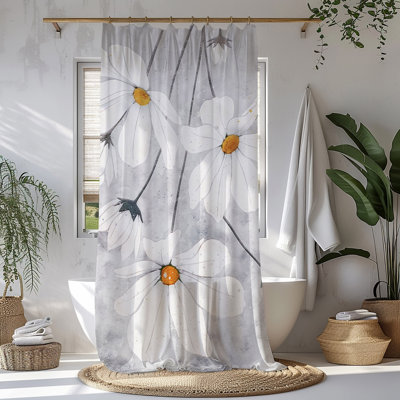 Daisy Floral Shower Curtain