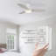 Ventilateur de plafond encastré avec lumière Gwan -1225611939