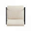 Ensemble de 2 fauteuils rembourrés en polyester beige chaud, salon moderne pour le salon, la chambre à coucher et le bureau