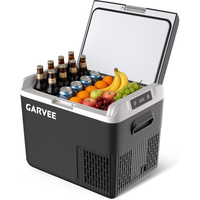 18L Portable Car Fridge Freezer, Fast Cooling Compressor Cooler, Less than 45dB Low Noise, -20℃ to 20℃, 12/24V DC & 100-240V AC for Camping, Campervan, RV, Boat and Travel
