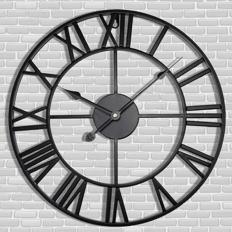Large Roman Numeral Wall Clock