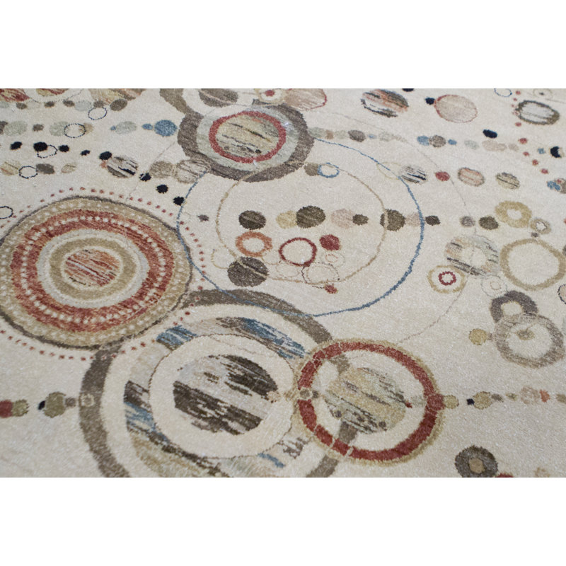 Brookhaven Abstract Area Rug in Ivory