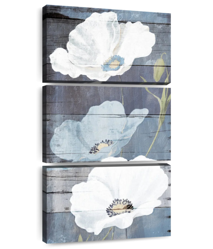 Soft Florals Wood Mate, 52" H x 24" W
