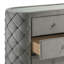Commode, velours gris