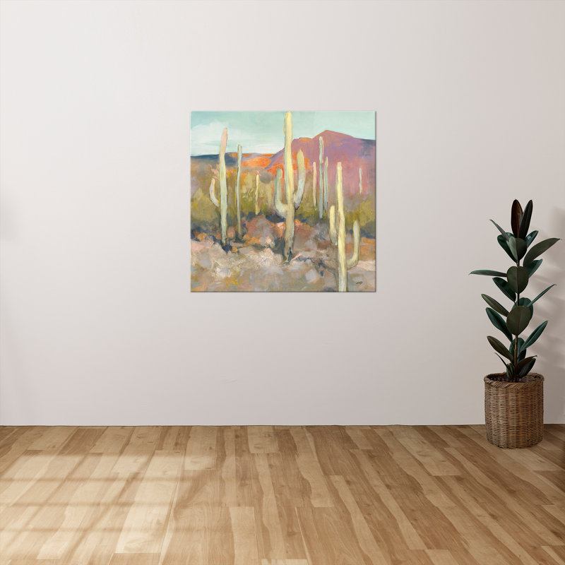 "High Desert I" par Julia Purinton, reproduction sur toile, H 18 po x l 18 po