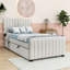 Lit plateforme simple tapissier avec tête de lit et lit gigogne Knotts-395848647