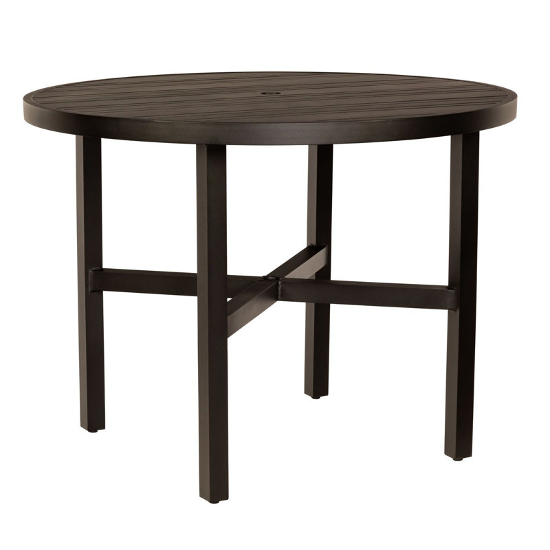 Table de parasol ronde à hauteur de comptoir, Graphite