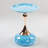 Modern Metal Round Tray Side Table With Pedestal Base-1341089574