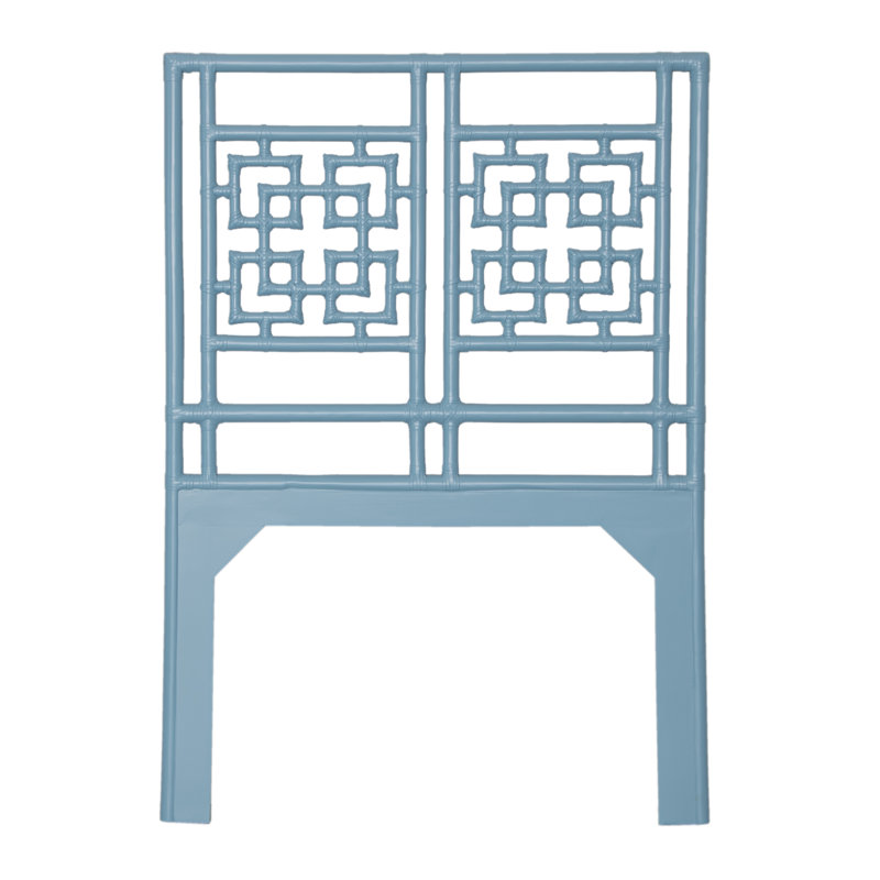 Palm Springs Open-Frame Headboard, Twin, Pool Blue