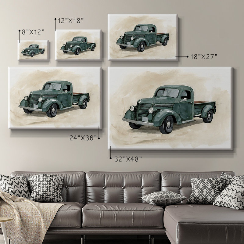 Toile tendue avec châssis Pickup II - prête à être accrochée, H 24 po x l 36 po