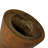 Solid Wood Sculptural Hourglass Shape End Table