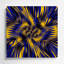 Art mural bleu op Op 9