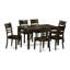Ensemble de table de salle à manger 7 pièces moderne composé d'une table rectangulaire en bois et de 6 chaises de salle à manger, 36 x 60 pouces, cappuccino-1397872640-1445447971