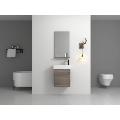 Meuble-lavabo flottant mural