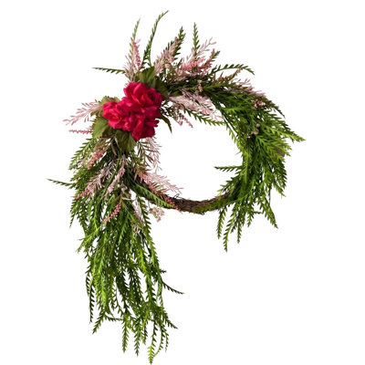 Couronne de rotin de décoration saisonnière 22 pouces