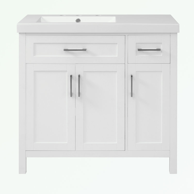 Armoire de salle de bain Magrini, Blanc