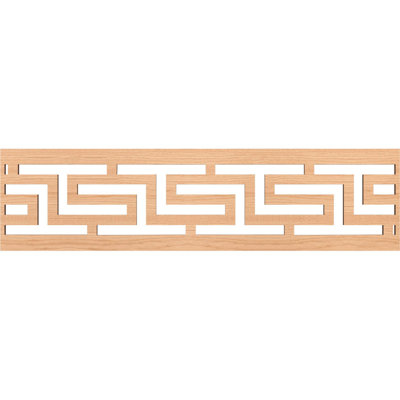 47"W x 12"H x 3/8"T Tulum Fretwork Moulding, Hickory