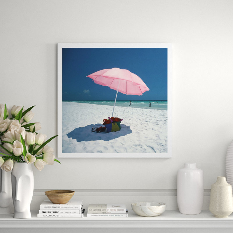 The Pink Umbrella Giclee Print by Soicher Marin Archives