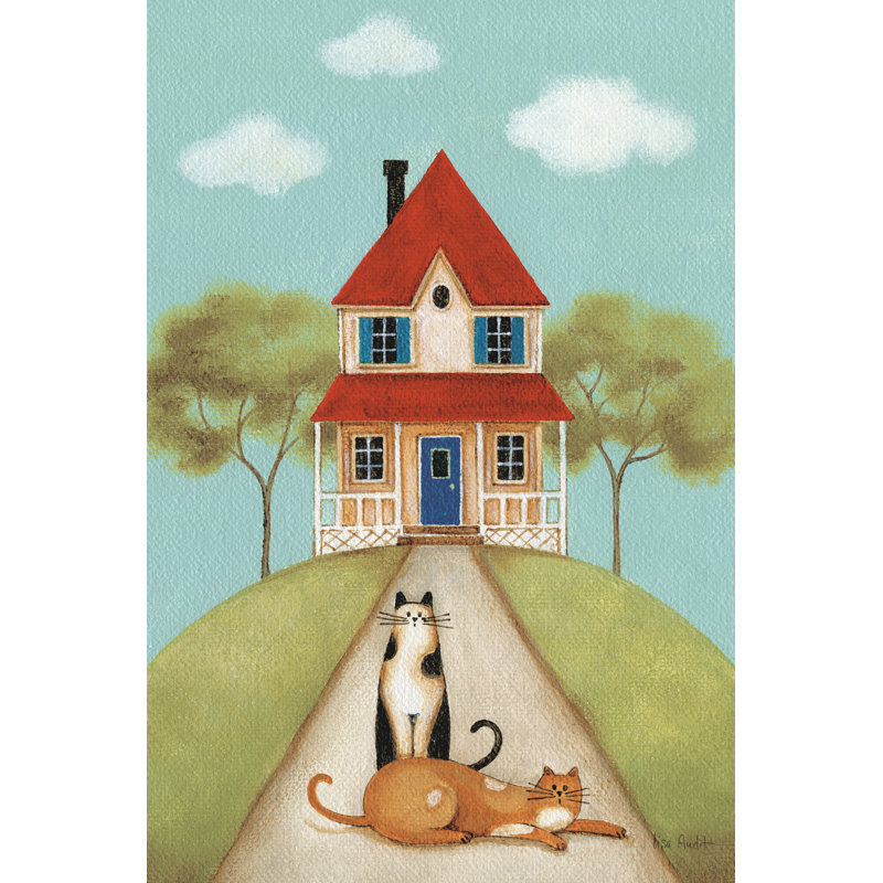 «My Home V» par Lisa Audit - art textuel sur toile tendue, H 36 po x l 24 po x P 1,25 po