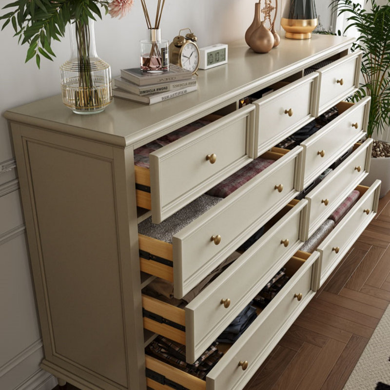 Commode d'appoint moderne en bois massif